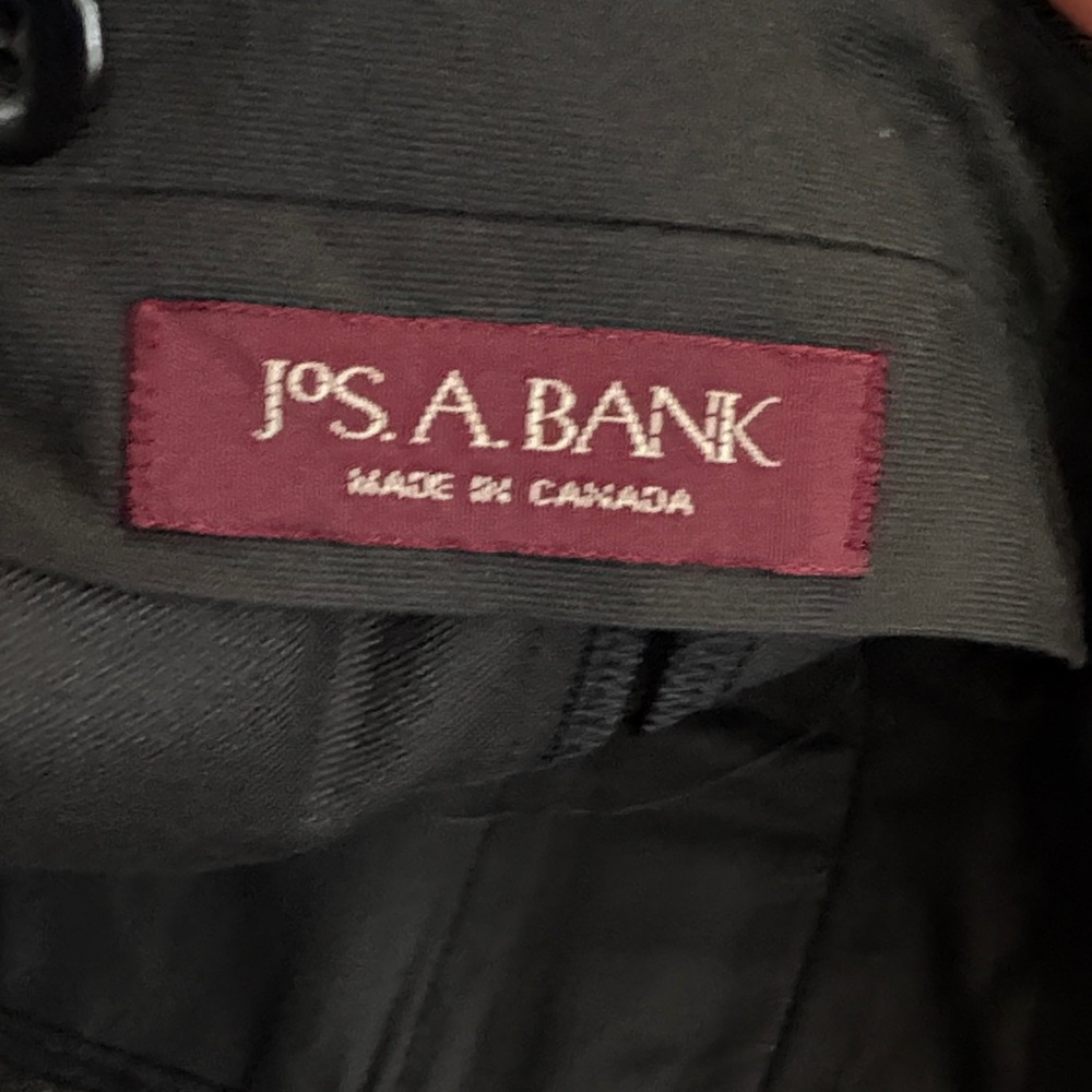 Jos. A. Bank 100% Wool Pleated Dress Pants – Dark Brown Made in Canada - Picture 2 of 9